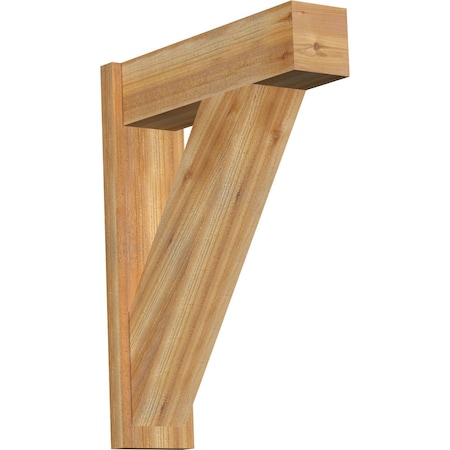 Ekena Millwork Traditional Block Rough Sawn Outlooker, Western Red Cedar, 8"W x 28"D x 36"H OUT08X28X36TRA05RWR